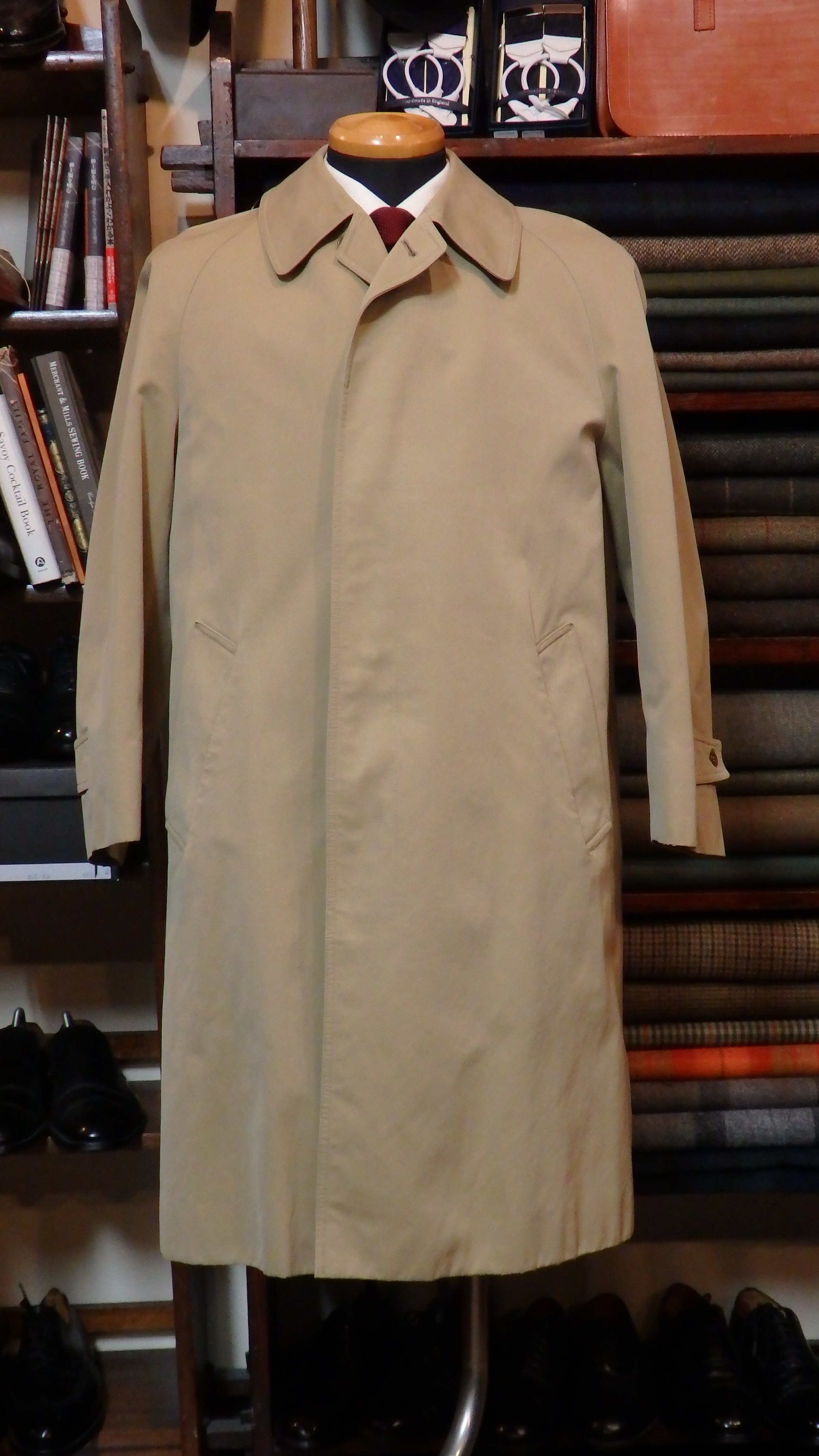 ファッション通販】 Aquascutum ステンカラーコート o1saude.com.br